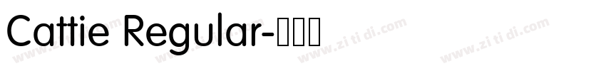 Cattie Regular字体转换